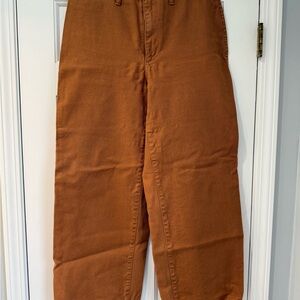 Rust Orange High-Waisted Pants